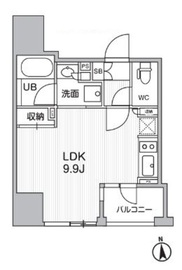 シーズンフラッツ新御徒町 704 間取り図