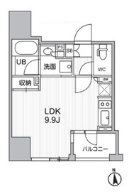 シーズンフラッツ新御徒町 1004 間取り図