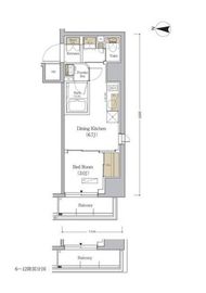 アーバネックス森下WEST 701 間取り図