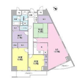 グランドメゾン三軒茶屋 9階 間取り図