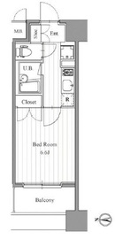 フィットエル森下 603 間取り図