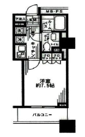シティタワー横濱 6階 間取り図