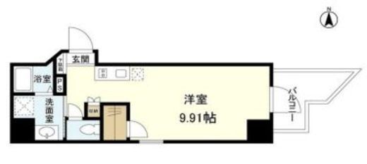 スタイリオ旗の台2 804 間取り図