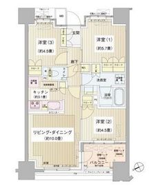 パークホームズ清澄白河 1階 間取り図