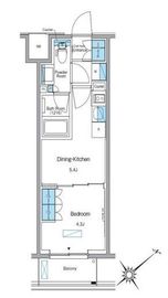 ルフォンプログレ赤塚 604 間取り図