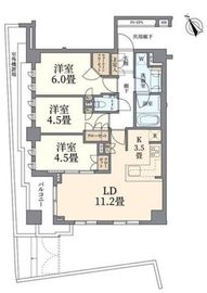 ブランズ東中野プレシアス 2階 間取り図