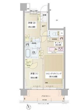 パークホームズ清澄白河 2階 間取り図