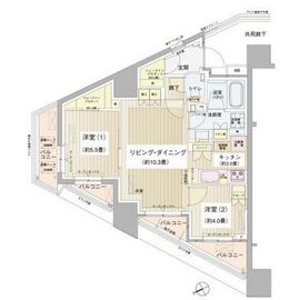 パークホームズ清澄白河 10階 間取り図