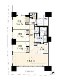 HARUMI FLAG SEA VILLAGE (晴海フラッグ シーヴィレッジ) 7階 間取り図