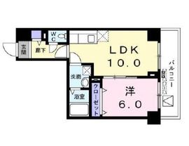 菊水レジデンス綱島1 6階 間取り図