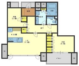 ブランズ田園調布 6階 間取り図