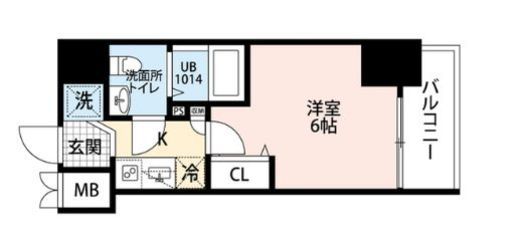 プレール・ドゥーク北品川 3階 間取り図
