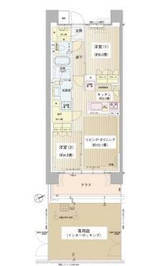 パークホームズ清澄白河 1階 間取り図