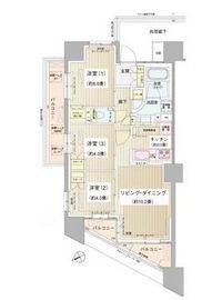 パークホームズ清澄白河 3階 間取り図