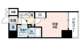 プレール・ドゥーク北品川 6階 間取り図