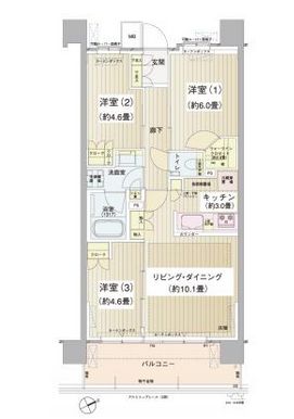 パークホームズ清澄白河 1階 間取り図