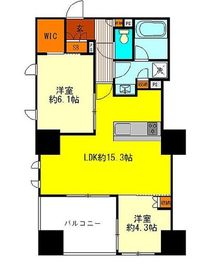 アトラス国分寺ステーションテラス 14階 間取り図