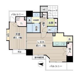 ナイスグランソレイユ東陽町 3階 間取り図