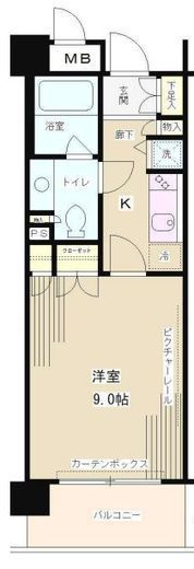 クラッサ元住吉 4階 間取り図