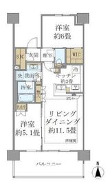 ブリリアシティ石神井公園アトラス 3階 間取り図