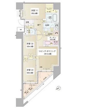 パークホームズ清澄白河 2階 間取り図
