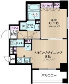 日神デュオステージ馬車道 801 間取り図