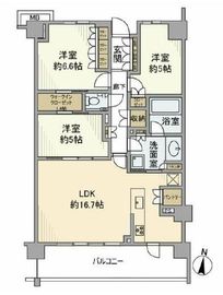 パークホームズ吉祥寺北グランヴィラ 2階 間取り図