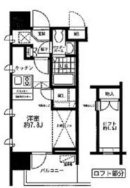 レジディア大森東 206 間取り図