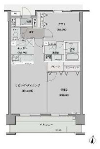 レーベンリヴァーレ東京ラ・トーレ 3階 間取り図