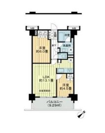 グレンドール新宿牛込柳町 3階 間取り図