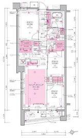 クレヴィア三軒茶屋 3階 間取り図