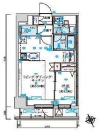 リヴシティ初台 5階 間取り図