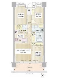 パークホームズ清澄白河 2階 間取り図