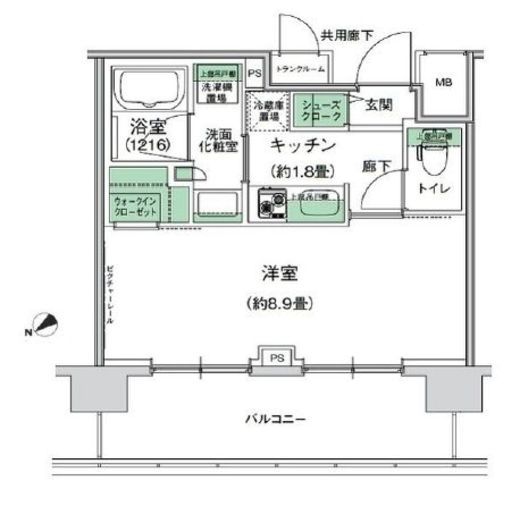 スタイリオ梶が谷 502 間取り図