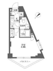 ムーブメンツ西早稲田 1002 間取り図