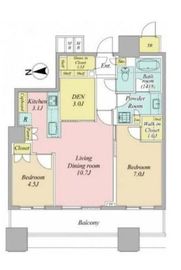 パークシティ大崎 ザ タワー 16階 間取り図