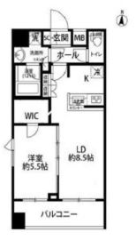 プレール・ドゥーク蔵前 9階 間取り図