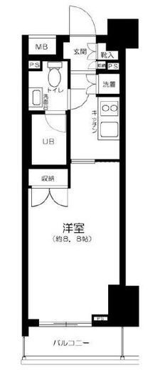 コンシェリア西新宿 4階 間取り図