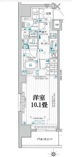 パレステージ大島 2階 間取り図
