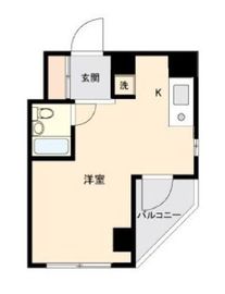 ONE ROOF FLAT NISHIWASEDA 1004 間取り図