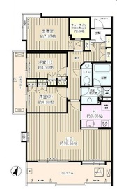 上用賀コートサイド 3階 間取り図