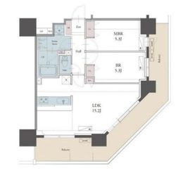 ラグゼナ用賀 506 間取り図