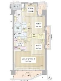 パークホームズ清澄白河 3階 間取り図