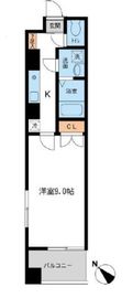 フィオーレ月島 401 間取り図