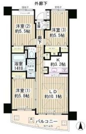 メゾン・シャルム 402 間取り図