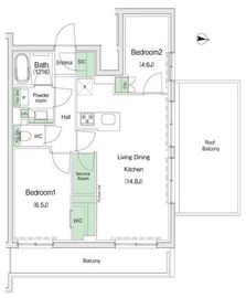 スタイリオ池上WeLL 507 間取り図