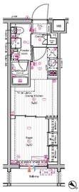 THE PREMIUM CUBE G 東中野 (ザ プレミアムキューブジー東中野) 2階 間取り図