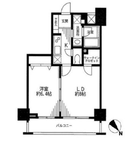ドゥーエ東十条 1204 間取り図
