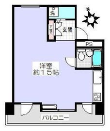 ルネ御苑プラザ 5階 間取り図