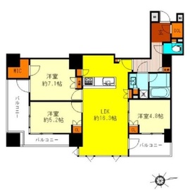 アトラス国分寺ステーションテラス 4階 間取り図